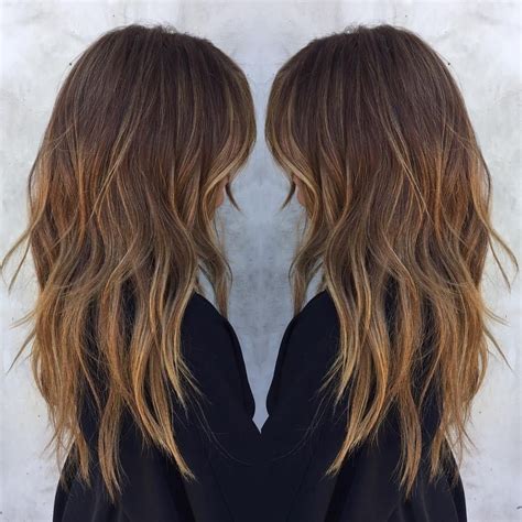 dégradé cheveux long|40 idées de coupes dégradées tendance pour des。